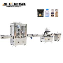 Automatic Lube Oil Peanut Butter Petroleum Jelly Pneumatic Liquid Filling Capping Machine