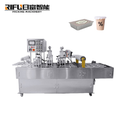 Automatic jelly/fast food box/container/yogurt/water/bubble tea cup container sealing machine