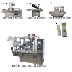 Automatic high speed soft tube filling sealing machine for toothpaste/cosmetic cream/ointment/shoes oil