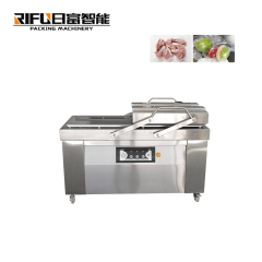 Double chamber vacuum packing machine