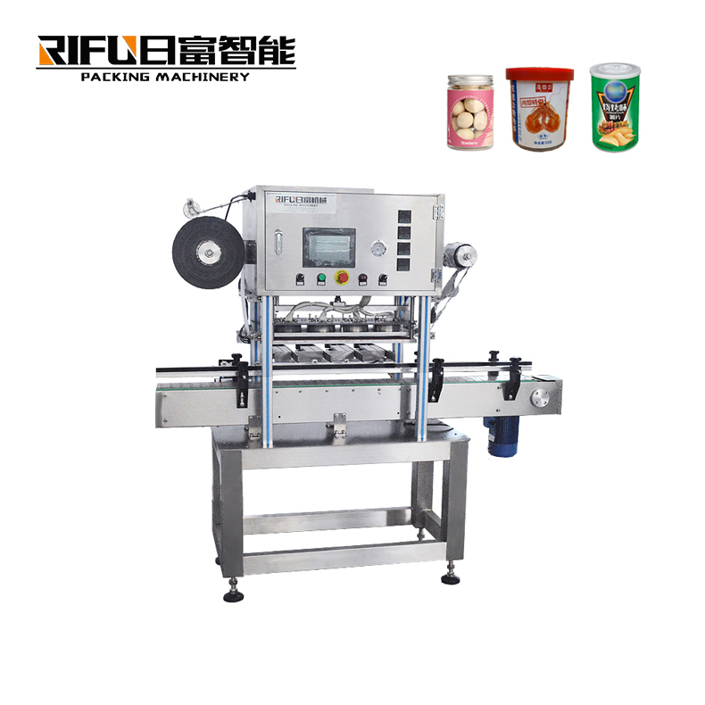 Automatic aluminum foil roll film sealing machine for bucket container cup