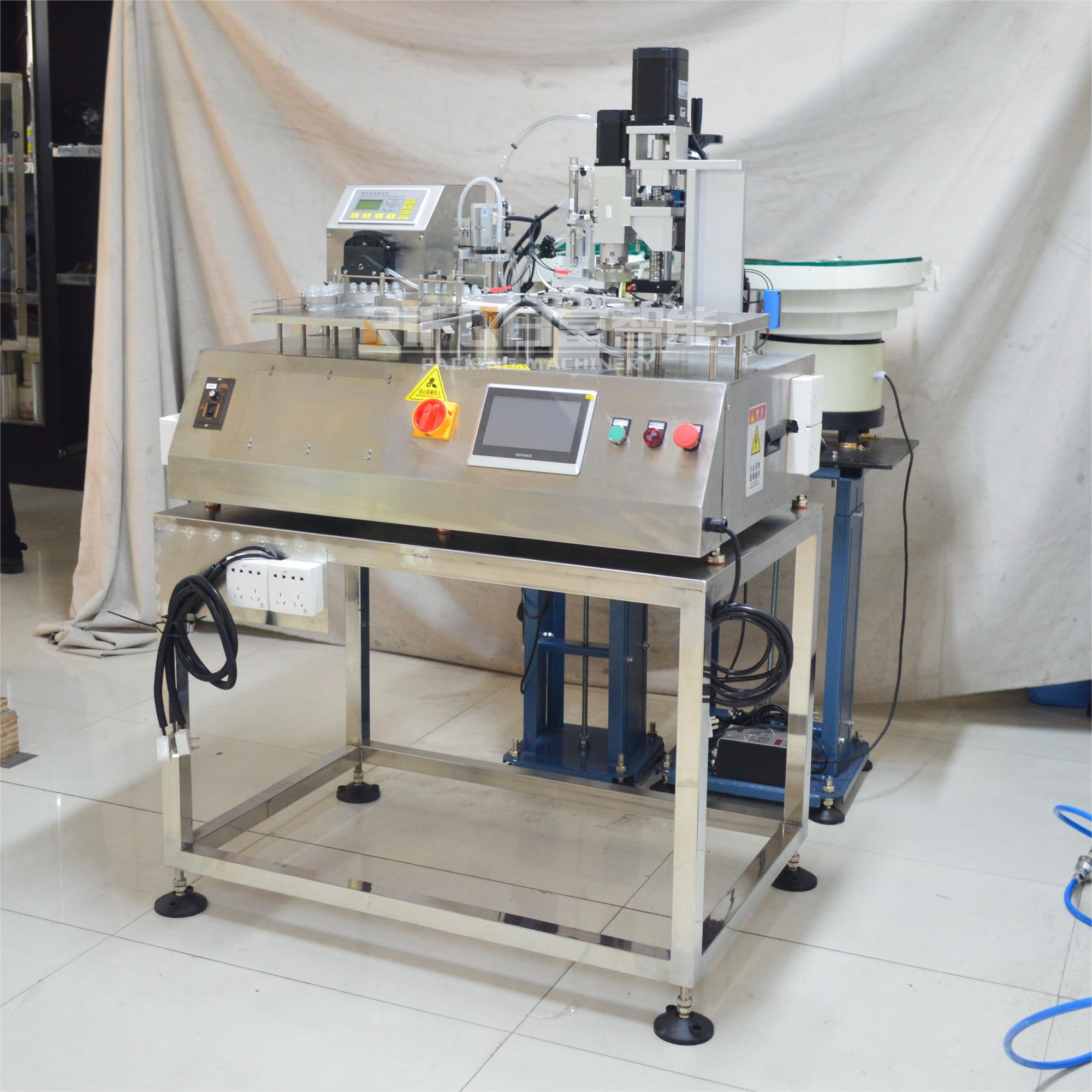 Automatic Peristaltic Pump Desktop Liquid Vial Bottle Filling And Capping Machine For Perfume