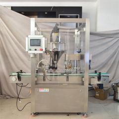 Full automatic liquid powder filling capping 2 in 1 machine