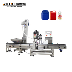 Automatic barrel bucket drum servo capping machine