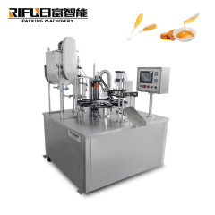 Automatic Aluminum/Plastic Soft Tube Filling And Sealing Machine with Heat Mixer