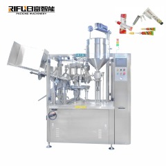 Automatic Cream Cosmetic Soft Tube Filler Sealer Machine with Water Chiller
