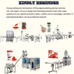 Automatic Cooking Spice Pepper Powder Condiment Filling Capping Labeling Production Line