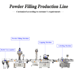 Automatic Cooking Spice Pepper Powder Condiment Filling Capping Labeling Production Line