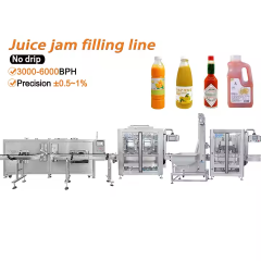 Automatic 2 4 6 8 10 12 Heads Tracking Piston Filling Machine for Honey Sauce Ketchup