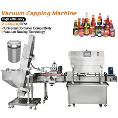 Automatic Vacuum Capping Machine | High Efficiency Sealing for Food & Pharma Industry