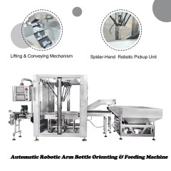 Automatic Robotic Arm Bottle Feeding & Orienting Machine
