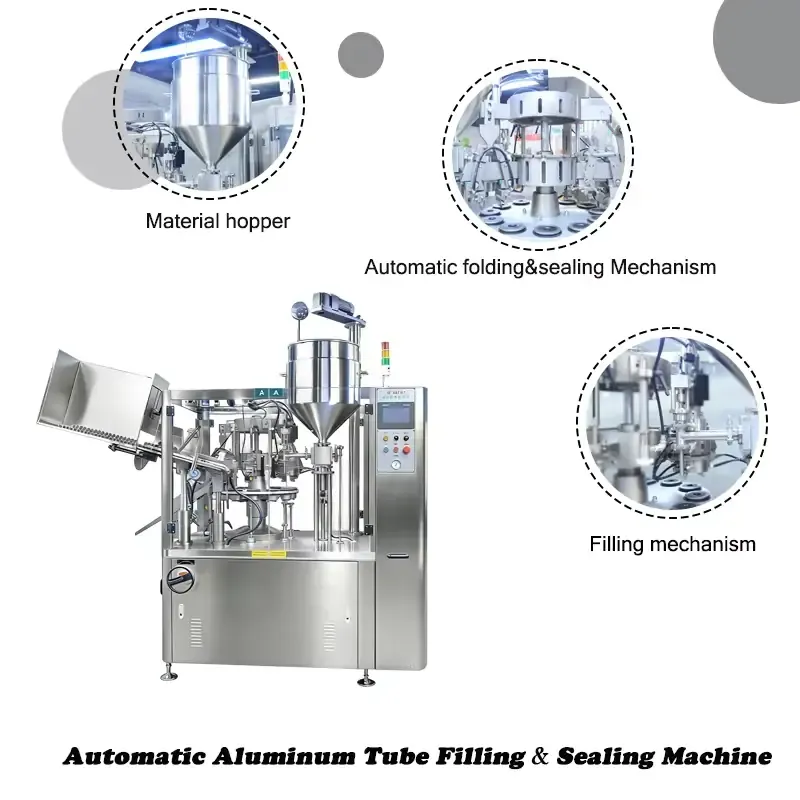 High Speed Aluminum Tube Filling & Sealing Machine | 55-65 Tubes/Min