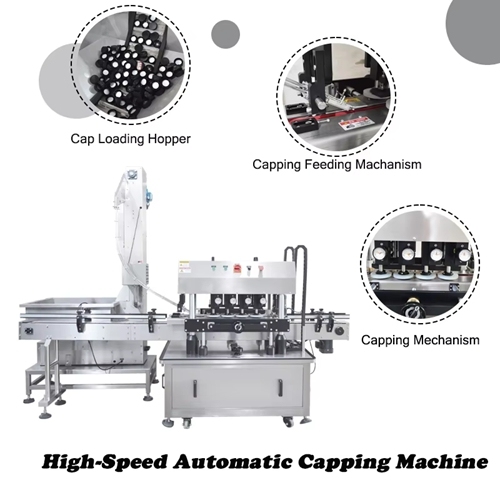 High-Speed Automatic Bottle Capping Machine | 60-120 BPM Universal Capper