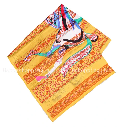 Square 14MM 140cm Twill Silk hand Rolled Edges Scarf TWIE-89626C
