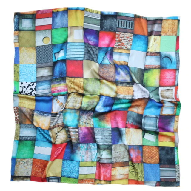 Square14MM 110 cm  Twill  silk hand Rolled Edges Scarf