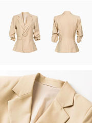Summer Three-quarter Sleeve Suit Coat