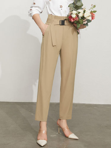 High Waist Casual Suit Pants