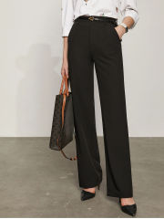 Straight-leg Casual Suit Pants