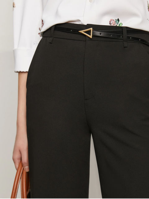 Straight-leg Casual Suit Pants