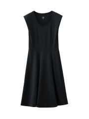 Retro U-neck Slim Waist Dress