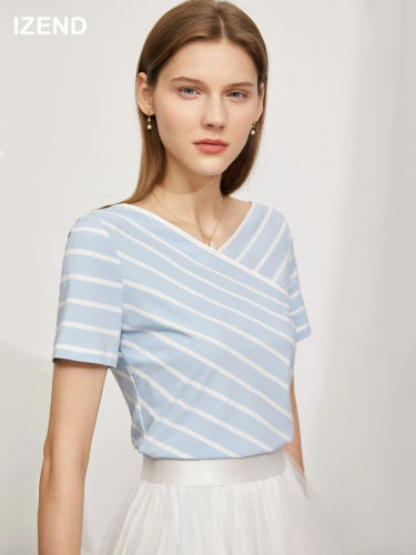 Staggered Stripe Summer T-Shirt