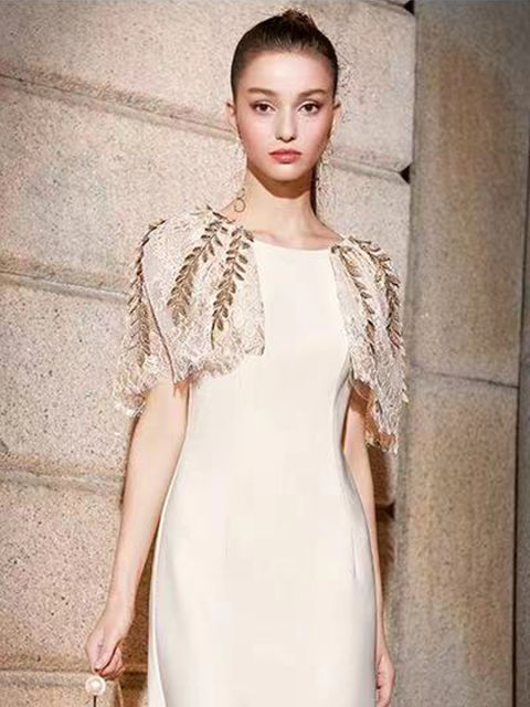 grand shawl dress