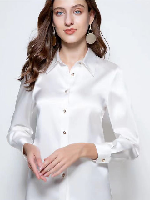 White Silk Shirt