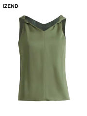 Pine Green Fold Strap Top