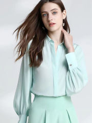 Bishop Sleeve Summer Silk Shirt