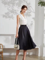Black A-lined Party Skirt