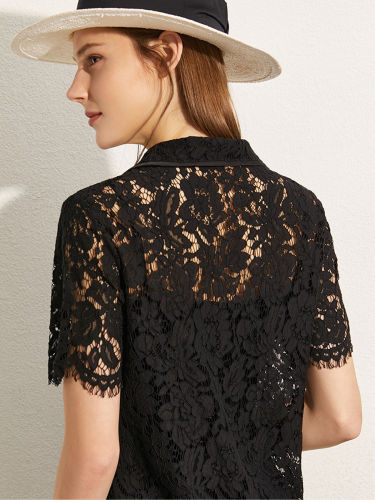 Lace Shirt Dress