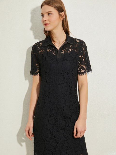 Lace Shirt Dress