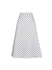 Dot A-lined Silk Skirt