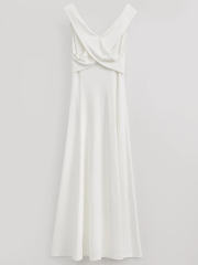 Formal Midi Prom Dress in White