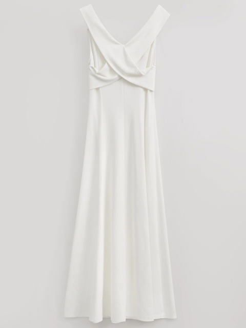 Formal Midi Prom Dress in White