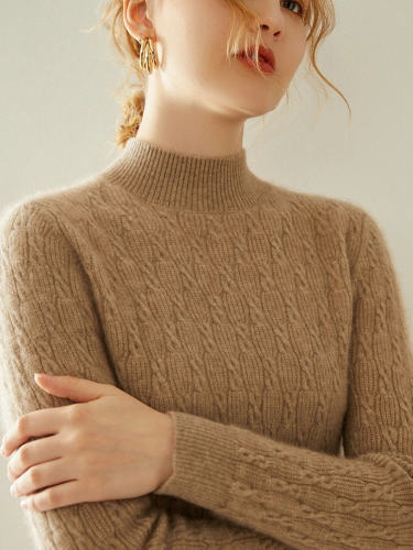 Turtle Neck Double Ply Thickened Sweater