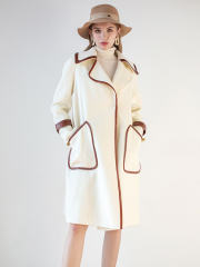 Double Breasted Midi Wool Coat