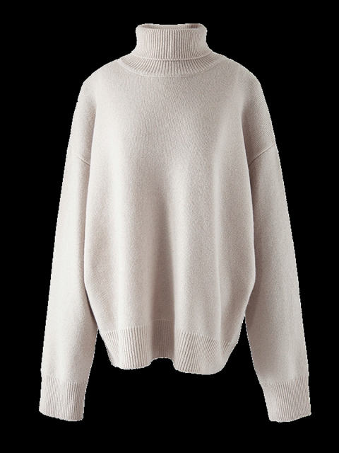 Loose High Collar Cashmere Sweater