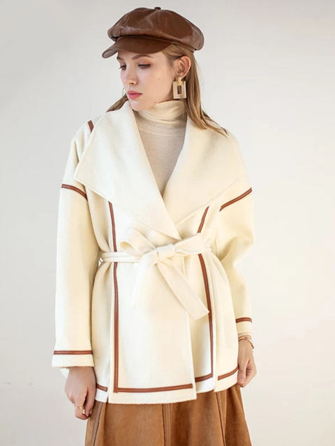 Short Wool Women's Tunic Coat
