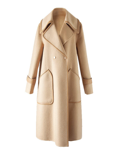 Double Breasted Midi Wool Coat