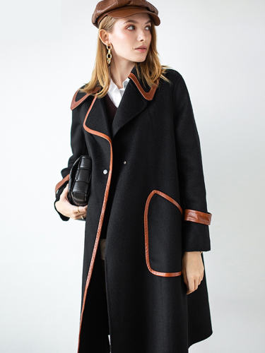 Double Breasted Midi Wool Coat