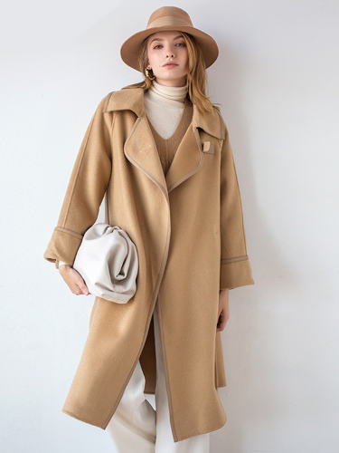 Double Sided Woolen Midi Coat