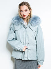 Women Hooded Parka Coat