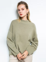 Half High Collar Thick Loose Sweater