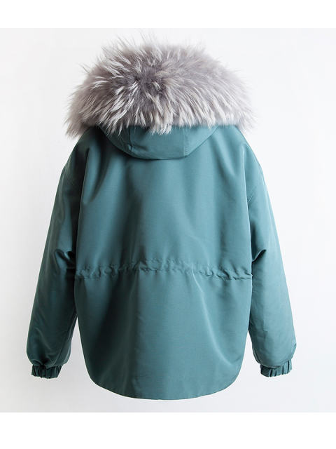 Women Hooded Parka Coat