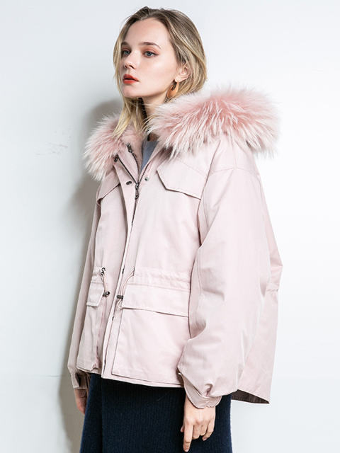 Women Hooded Parka Coat