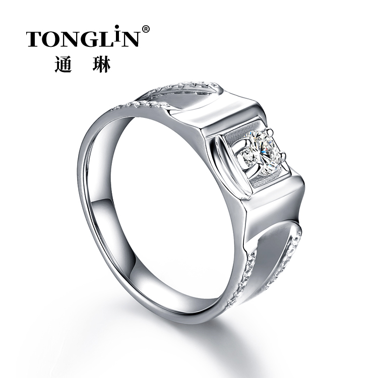 Cool Cubic Zirconia 925 Sterling Silver Rings For Men