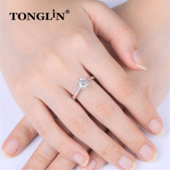 Fashion Silver Ring Manufacturer Women Silver 925 Engagement Rings