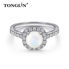 Fashion Main Stone sterling silver ring cubic zirconia silver rings for women