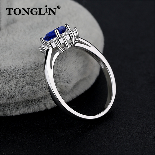 Custom 925 Sterling Silver Rings Wholesale Women Rings by Tonglin silver ring supplier